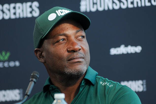 June 29, 2022, Jersey, NJ, United States: Brian Lara attends the Icons Series press conference, PK, Pressekonferenz in Liberty National Golf Club, Jersey City. Jersey United States - ZUMAs197 0161810504st Copyright: xEfrenxLandaosx