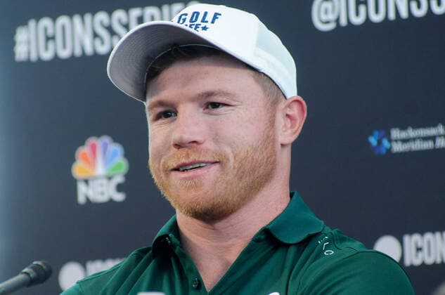 June 29, 2022, Jersey, NJ, United States: Canelo Alvarez attends the Icons Series press conference, PK, Pressekonferenz in Liberty National Golf Club, Jersey City. Jersey United States - ZUMAs197 0161810633st Copyright: xEfrenxLandaosx