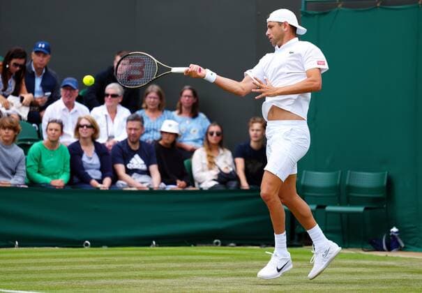 Mandatory Credit: Photo by Javier Garcia Shutterstock (13010731au) Filip Krajinovic during his second round match Wimbledon Tennis Championships, Day 4, The All England Lawn Tennis and Croquet Club, London, UK - 30 Jun 2022 Wimbledon Tennis Championships, Day 4, The All England Lawn Tennis and Croquet Club, London, UK - 30 Jun 2022  Copyright: xJavierxGarcia Shutterstockx 13010731au