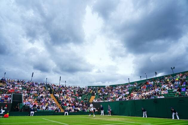 Mandatory Credit: Photo by Javier Garcia Shutterstock (13010731ax) Dark clouds over Nick Kyrgios during his second round match Wimbledon Tennis Championships, Day 4, The All England Lawn Tennis and Croquet Club, London, UK - 30 Jun 2022 Wimbledon Tennis Championships, Day 4, The All England Lawn Tennis and Croquet Club, London, UK - 30 Jun 2022  Copyright: xJavierxGarcia Shutterstockx 13010731ax