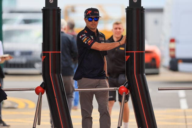 30th June 2022, Silverstone Circuit, Silverstone, Northamptonshire, England: British F1 Grand Prix, Arrival and inspection day: Oracle Red Bull Racing, Sergio Perez  ActionPlus12403045 Octane