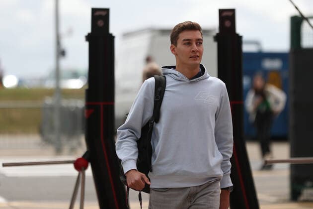 30th June 2022, Silverstone Circuit, Silverstone, Northamptonshire, England: British F1 Grand Prix, Arrival and inspection day: Mercedes AMG Petronas F1 Team, George Russell  ActionPlus12403054 Octane