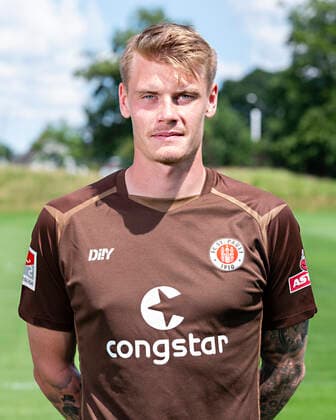 Eric Smith St Pauli 28 06 22, Hamburg, FC St Pauli Mediaday, Football, GER, season 2022 2023, 2 Bundesliga, pre-season, team photo and portrait appointment DFL REGULATES PROHIBIT ANY USE OF PHOTOGRAPHS as IMAGE SEQUENCES and or QUASI VIDEO Â