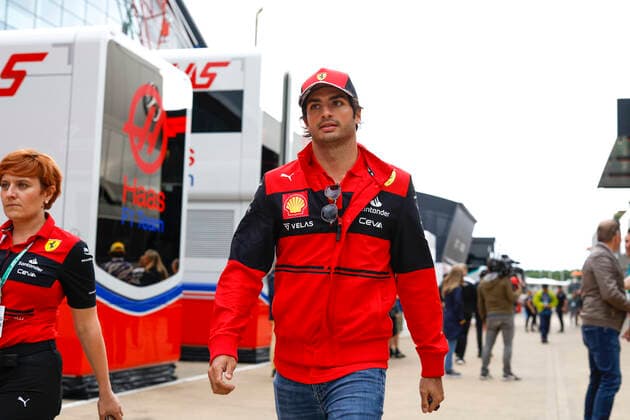 55 Carlos Sainz ESP, Scuderia Ferrari , F1 Grand Prix of Great Britain at Silverstone Circuit on June 30, 2022 in Silverstone, United Kingdom Photo by HOCH ZWEI Silverstone United Kingdom