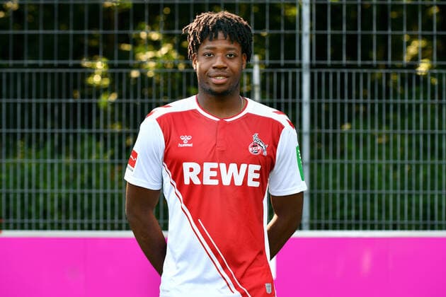 Bright Arrey Mbi 1 FC Cologne 1 BL, portrait date 2022 2023