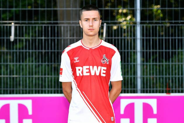 Denis Huseinbasic 1 FC Köln 1 BL, portrait date 2022 2023
