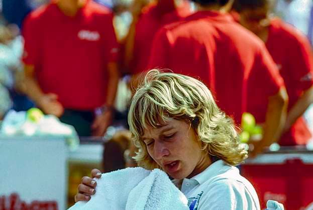 TENNIS Stefi Graf Steffi Graf (GER) competing at the 1986 French Open Tennis. Queens USTA National Tennis Center New York United States Copyright: xPaulxJ.xSutton DUOMO PCNx TN0301-860000