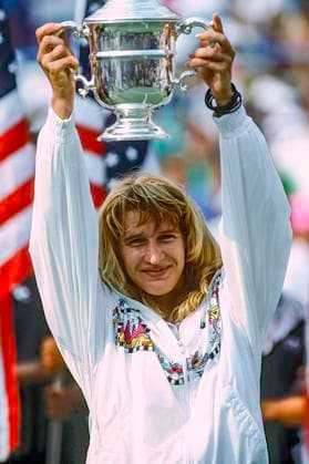 TENNIS Stefi Graf Steffi Graf (GER) competing at the 1989 US Open Tennis. Queens USTA National Tennis Center New York United States Copyright: xPaulxJ.xSutton DUOMO PCNx TN0301_ 0277037
