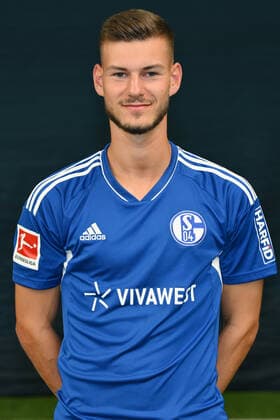 Tom Krauss, Tom Krauss FC Schalke 04 1 BL, portrait date 2022 2023 Gelsenkirchen North Rhine Westphalia Germany Team2