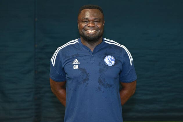 Gerald Asamoah FC Schalke 04 1 BL, portrait date 2022 2023 Gelsenkirchen North Rhine Westphalia Germany Team2