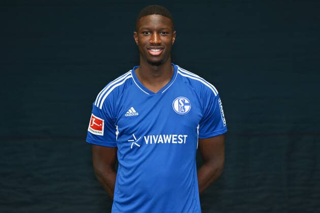 Ibrahima Cisse FC Schalke 04 1 BL, portrait date 2022 2023 Gelsenkirchen North Rhine Westphalia Germany Team2