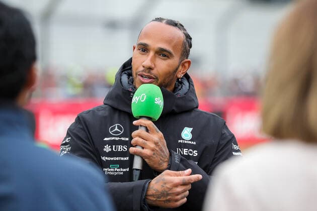 FORMULA 1 LENOVO BRITISH GRAND PRIX 2022, 30 2022 Lewis Hamilton 44 (GBR), Mercedes AMG Petronas W13 portrait media interview during the FORMULA 1 LENOVO BRITISH GRAND PRIX at Silverstone Circuit, Silverstone, United Kingdom on 30 June 2022 Editorial Use Only Copyright: xPhilxDuncanx ESM-0553-0011