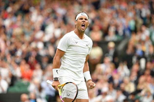 Rafael Nadal (Esp) TENNIS : Wimbledon 2022 : 01 07 2022 AntoineCouvercelle Panoramic 