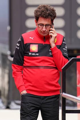 FORMULA 1 LENOVO BRITISH GRAND PRIX 2022, 30 06 2022 Mattia Binotto, Scuderia Ferrari on phone during the FORMULA 1 LENOVO BRITISH GRAND PRIX at Silverstone Circuit, Silverstone, United Kingdom on 30 June 2022 Editorial Use Only Copyright: xEleanorxHoadx ESM-0557-0081