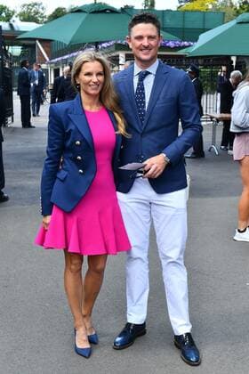 Mandatory Credit: Photo by James Veysey Shutterstock (13012400a) Just Rose and wife Kate Wimbledon Tennis Championships, Day 5, The All England Lawn Tennis and Croquet Club, London, UK - 01 Jul 2022 Wimbledon Tennis Championships, Day 5, The All England Lawn Tennis and Croquet Club, London, UK - 01 Jul 2022  Copyright: xJamesxVeysey Shutterstockx 13012400a