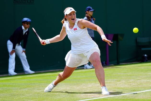Mandatory Credit: Photo by Javier Garcia Shutterstock (13012399c) Jelena Ostapenko during her third round match Wimbledon Tennis Championships, Day 5, The All England Lawn Tennis and Croquet Club, London, UK - 01 Jul 2022 Wimbledon Tennis Championships, Day 5, The All England Lawn Tennis and Croquet Club, London, UK - 01 Jul 2022  Copyright: xJavierxGarcia Shutterstockx 13012399c