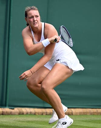 nChampionships - Week One - Day Two (Friday) - All England Lawn Tennis Club, Wimbledon - Friday 1st July 2022 Lesia Tsurenko v Jule Niemeier Jule Niemeier of Germany 