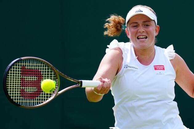 Mandatory Credit: Photo by Javier Garcia Shutterstock (13012399g) Jelena Ostapenko during her third round match Wimbledon Tennis Championships, Day 5, The All England Lawn Tennis and Croquet Club, London, UK - 01 Jul 2022 Wimbledon Tennis Championships, Day 5, The All England Lawn Tennis and Croquet Club, London, UK - 01 Jul 2022  Copyright: xJavierxGarcia Shutterstockx 13012399g