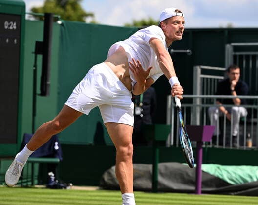 nChampionships - Week One - Day Two (Friday) - All England Lawn Tennis Club, Wimbledon - Friday 1st July 2022 Nikoloz Basilashvili v Tim Van Rijthoven Tim Van Rijthoven 