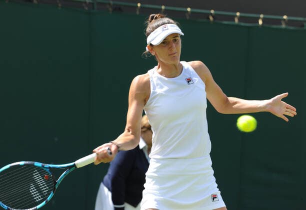 nChampionships - Week One - Day Two (Friday) - All England Lawn Tennis Club, Wimbledon - Friday 1st July 2022 Irina Camelia Begu v Jelena Ostapenko Irina Camelia Begu 