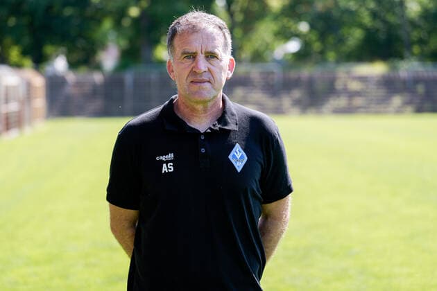 Asif Saric Co Trainer SV Waldhof Mannheim 3 Liga, Porträttermin 2022 2023 xozx