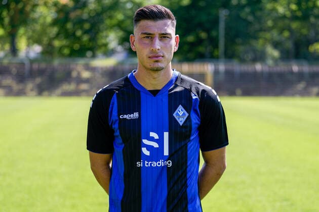 Stefano Russo SV Waldhof Mannheim 3 league, portrait date 2022 2023 xozx