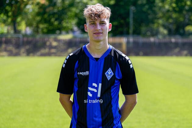 Dominik Kother SV Waldhof Mannheim 3 league, portrait date 2022 2023 xozx