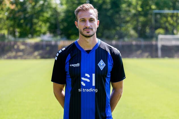 Pascal Sohm SV Waldhof Mannheim 3 league, portrait date 2022 2023 xozx