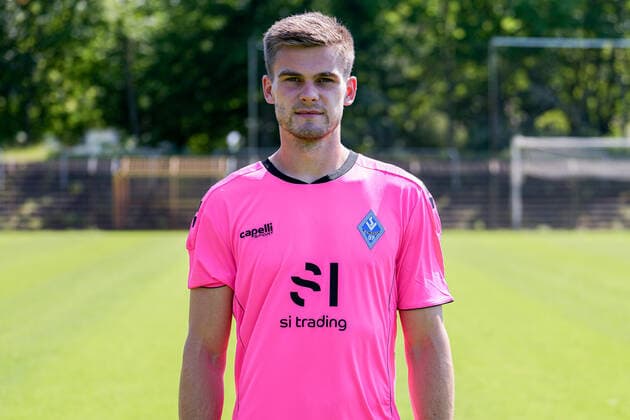 Morten Behrens goalkeeper SV Waldhof Mannheim 3 league, portrait date 2022 2023 xozx