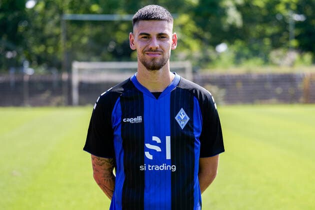 Gerrit Gohlke SV Waldhof Mannheim 3 league, portrait date 2022 2023 xozx