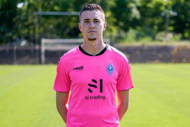 Lucien Hawryluk goalkeeper SV Waldhof Mannheim 3 league, portrait date 2022 2023 xozx