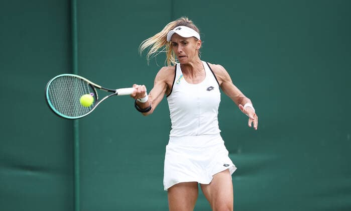 TENNIS - Wimbledon 2022 LONDON,ENGLAND,01.JUL.22 - TENNIS - WTA, Tennis Damen Tour, Wimbledon, Grand Slam. Image shows Lessja Zurenko (UKR).  GEPAxpictures xAlanxGrieves
