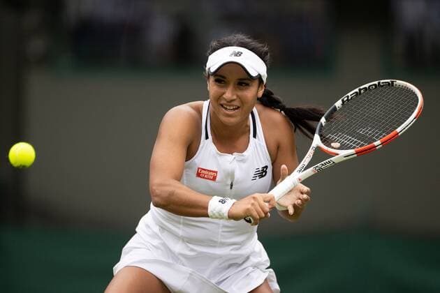 Mandatory Credit: Photo by Ella Ling Shutterstock (13012398au) Heather Watson during her 3rd round match Wimbledon Tennis Championships, Day 5, The All England Lawn Tennis and Croquet Club, London, UK - 01 Jul 2022 Wimbledon Tennis Championships, Day 5, The All England Lawn Tennis and Croquet Club, London, UK - 01 Jul 2022  Copyright: xEllaxLing Shutterstockx 13012398au