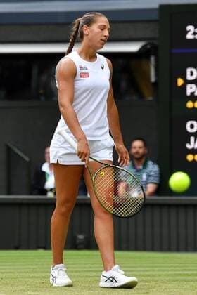 Mandatory Credit: Photo by James Veysey Shutterstock (13012400bl) Diane Parry dejected during her third round match Wimbledon Tennis Championships, Day 5, The All England Lawn Tennis and Croquet Club, London, UK - 01 Jul 2022 Wimbledon Tennis Championships, Day 5, The All England Lawn Tennis and Croquet Club, London, UK - 01 Jul 2022  Copyright: xJamesxVeysey Shutterstockx 13012400bl