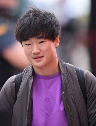 Ist July 2022, Silverstone Circuit, Silverstone, Northamptonshire, England: British F1 Grand Prix, free practise day: Zhou Guanyu arrives at Silverstone  ActionPlus12403357 SimonxWest