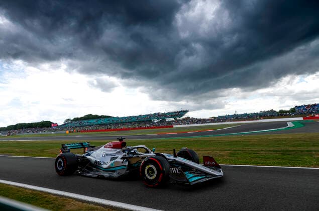 63 George Russell GBR, Mercedes AMG Petronas F1 Team , F1 Grand Prix of Great Britain at Silverstone Circuit on July 1, 2022 in Silverstone, United Kingdom Photo by HOCH ZWEI Silverstone United Kingdom