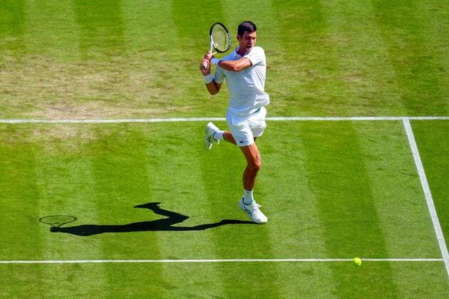 Mandatory Credit: Photo by Javier Garcia Shutterstock (13012399cm) Novak Djokovic during his third round match Wimbledon Tennis Championships, Day 5, The All England Lawn Tennis and Croquet Club, London, UK - 01 Jul 2022 Wimbledon Tennis Championships, Day 5, The All England Lawn Tennis and Croquet Club, London, UK - 01 Jul 2022  Copyright: xJavierxGarcia Shutterstockx 13012399cm