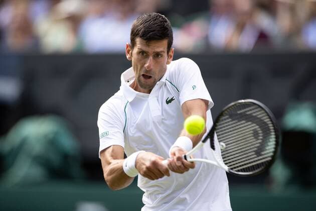Mandatory Credit: Photo by Ella Ling Shutterstock (13012398ch) Novak Djokovic during his third round match Wimbledon Tennis Championships, Day 5, The All England Lawn Tennis and Croquet Club, London, UK - 01 Jul 2022 Wimbledon Tennis Championships, Day 5, The All England Lawn Tennis and Croquet Club, London, UK - 01 Jul 2022  Copyright: xEllaxLing Shutterstockx 13012398ch