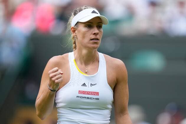 Mandatory Credit: Photo by Dave Shopland Shutterstock (13010735cd) Angelique Kerber during her third round match Wimbledon Tennis Championships, Day 5, The All England Lawn Tennis and Croquet Club, London, UK - 01 Jul 2022 Wimbledon Tennis Championships, Day 5, The All England Lawn Tennis and Croquet Club, London, UK - 01 Jul 2022  Copyright: xDavexShopland Shutterstockx 13010735cd