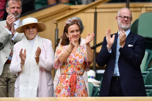 Mandatory Credit: Photo by James Veysey Shutterstock (13012400dh) Princess Michael of Kent, Lady Marina Windsor and George Windsor in the Royal Box on Centre Court Wimbledon Tennis Championships, Day 5, The All England Lawn Tennis and Croquet Club, London, UK - 01 Jul 2022 Wimbledon Tennis Championships, Day 5, The All England Lawn Tennis and Croquet Club, London, UK - 01 Jul 2022  Copyright: xJamesxVeysey Shutterstockx 13012400dh