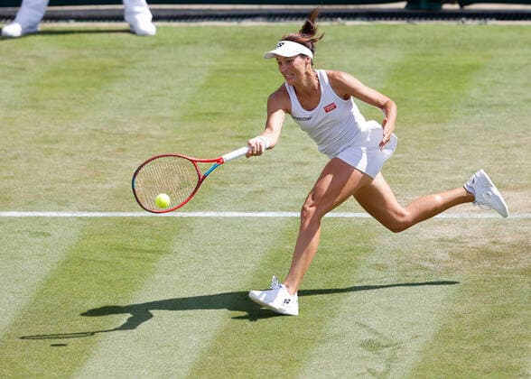 Tatjana Maria Tennis Wimbledon 2022 Grand Slam ITF ATP WTA AELTC London Great Britain 1 July 2022 Copyright: xJuergenxHasenkopfx