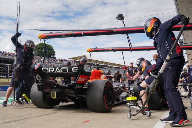 FORMULA 1 LENOVO BRITISH GRAND PRIX 2022, 01 07 2022 Max Verstappen 1 (NED), HONDA Red Bull Racing RB18 rear end during the FORMULA 1 LENOVO BRITISH GRAND PRIX at Silverstone Circuit, Silverstone, United Kingdom on 1 July 2022 Editorial Use Only Copyright: xEleanorxHoadx ESM-0558-0005