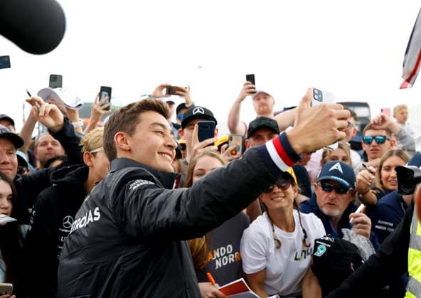 63 George Russell GBR, Mercedes AMG Petronas F1 Team , F1 Grand Prix of Great Britain at Silverstone Circuit on July 1, 2022 in Silverstone, United Kingdom Photo by HOCH ZWEI Silverstone United Kingdom