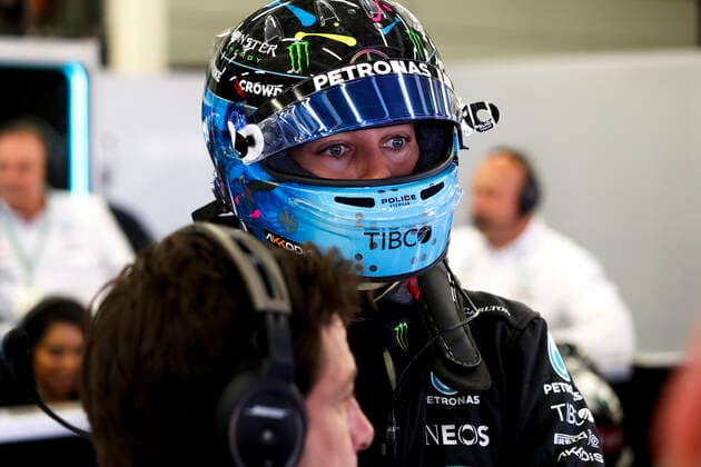 63 George Russell GBR, Mercedes AMG Petronas F1 Team , F1 Grand Prix of Great Britain at Silverstone Circuit on July 1, 2022 in Silverstone, United Kingdom Photo by HOCH ZWEI Silverstone United Kingdom