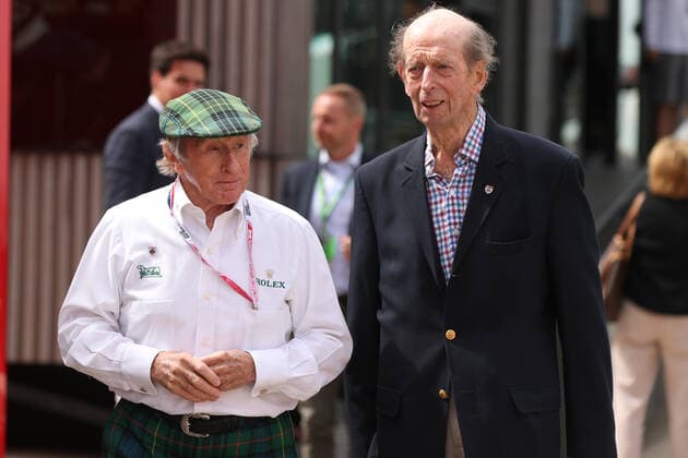 1st July 2022, Silverstone Circuit, Silverstone, Northamptonshire, England: British F1 Grand Prix, free practice day: Sir Jackie Stewart and The Duke of Kent  ActionPlus12403669 Octane