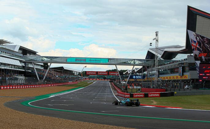 1st July 2022, Silverstone Circuit, Silverstone, Northamptonshire, England: British F1 Grand Prix, free practice day: Aston Martin Aramco Cognizant F1 Team, Lance Stroll  ActionPlus12403674 Octane