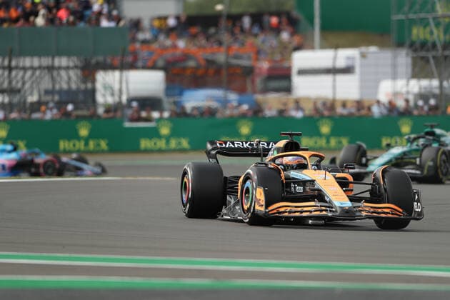 1st July 2022, Silverstone Circuit, Silverstone, Northamptonshire, England: British F1 Grand Prix, free practice day: McLaren F1 Team, Daniel Ricciardo  ActionPlus12403702 Octane