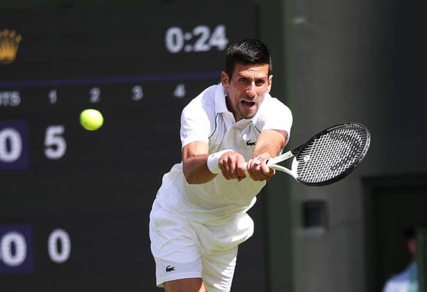 TENNIS - Wimbledon 2022 LONDON,ENGLAND,01.JUL.22 - TENNIS - ATP, Tennis Herren World Tour, Wimbledon, Grand Slam. Image shows Novak Djokovic (SRB).  GEPAxpictures xAlanxGrieves