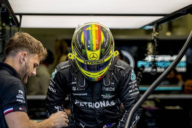 Silverstone - 01-07-2022, Silverstone Circuit, Lewis Hamilton at the Formula 1 British Grand Prix Friday, Formula 1 British Grand Prix Friday  x17268789x Copyright: