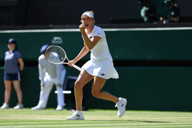 Elise Mertens (Bel) TENNIS : Wimbledon 2022 : 01 07 2022 AntoineCouvercelle Panoramic 